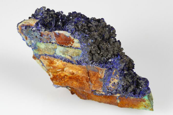 Sparkling Azurite Crystal Cluster - Laos #178119